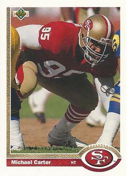 Michael Carter San Francisco 49ers 1991 Upper Deck NFL #407